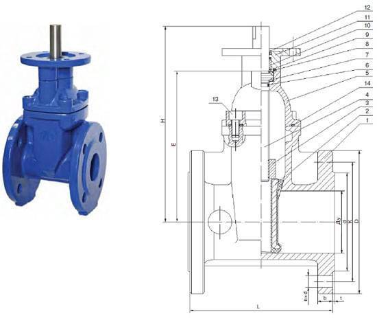Задвижка клиновая с электроприводом